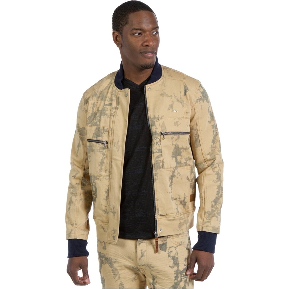 A.Tiziano Printed Denim Jacket bomber